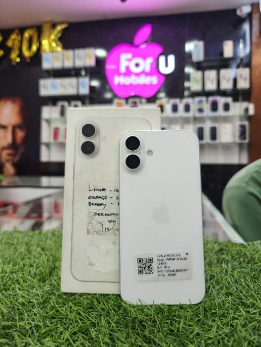 Apple iPhone 16 plus BH 91% 128GB STORAGE 