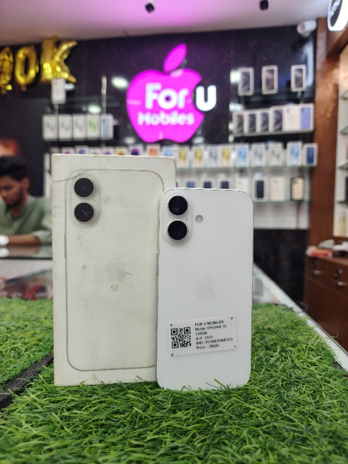Apple I phone 16 5g bh 100%  128gp box and cable available 