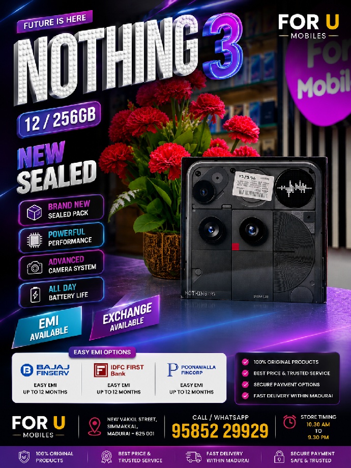 Nothing Nothing 3 12/256 NEW SEALED