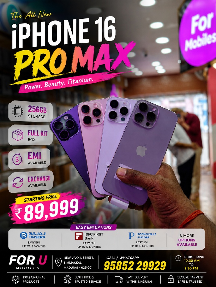 Apple I phone 16 pro max 256gb All colours available Full kit Box