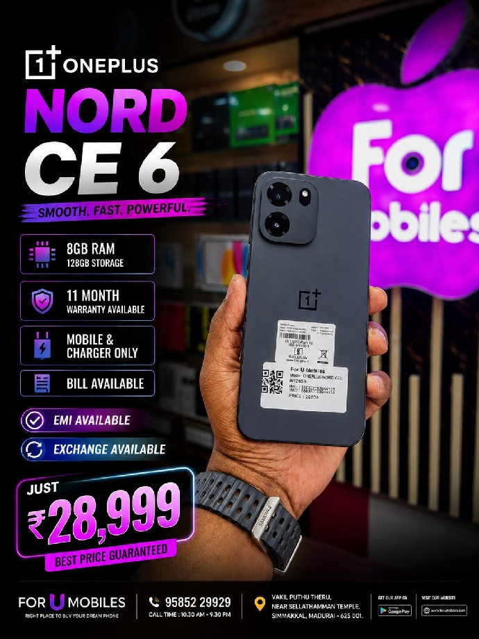Oneplus One plus Nord CE 6 8/128 bill  and charger available