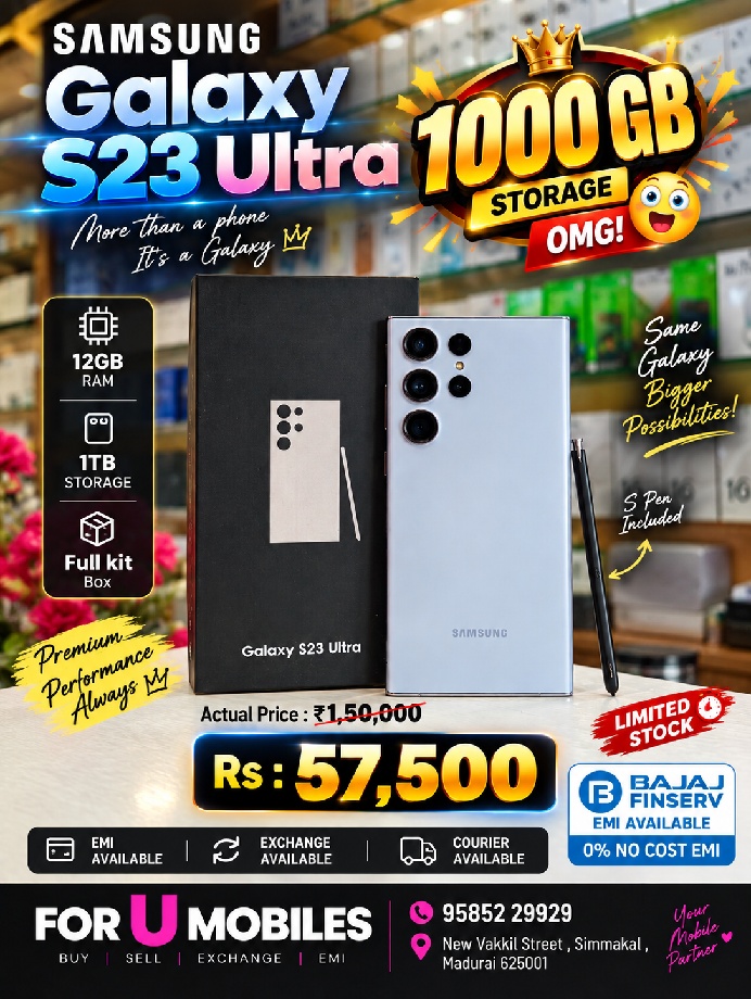 Samsung Samsung s23 ultra 12 / 1000 gb Sealed cut Full kit Box