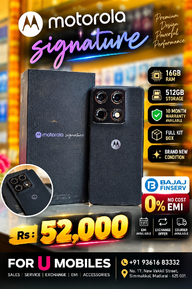 Motorola Moto signature 16 /512gb Full kit Box 10 month warranty available