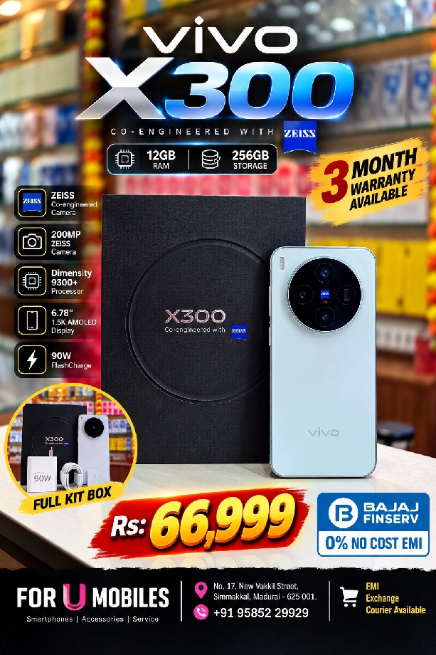 Vivo Vivo x 300 full kit Box brand new condition 3 month warranty available EMI available exchange available